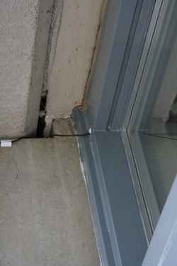 Temperature sensor cable going inside